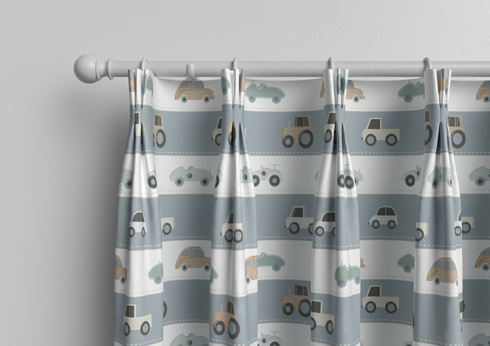 Brum Brum, Petrol - Made to Measure Curtains - Image 11